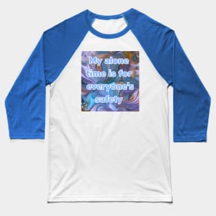 “My alone time” graphic abstract print Baseball T-Shirt